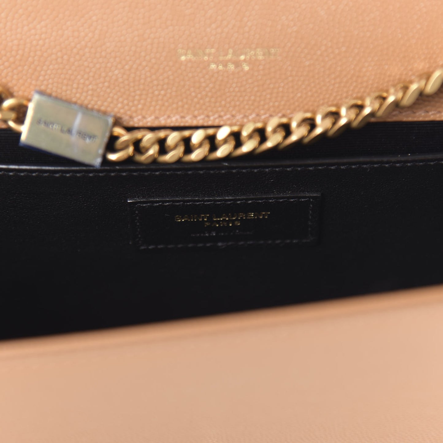 Grain De Poudre Medium Monogram Kate Satchel Dark Beige