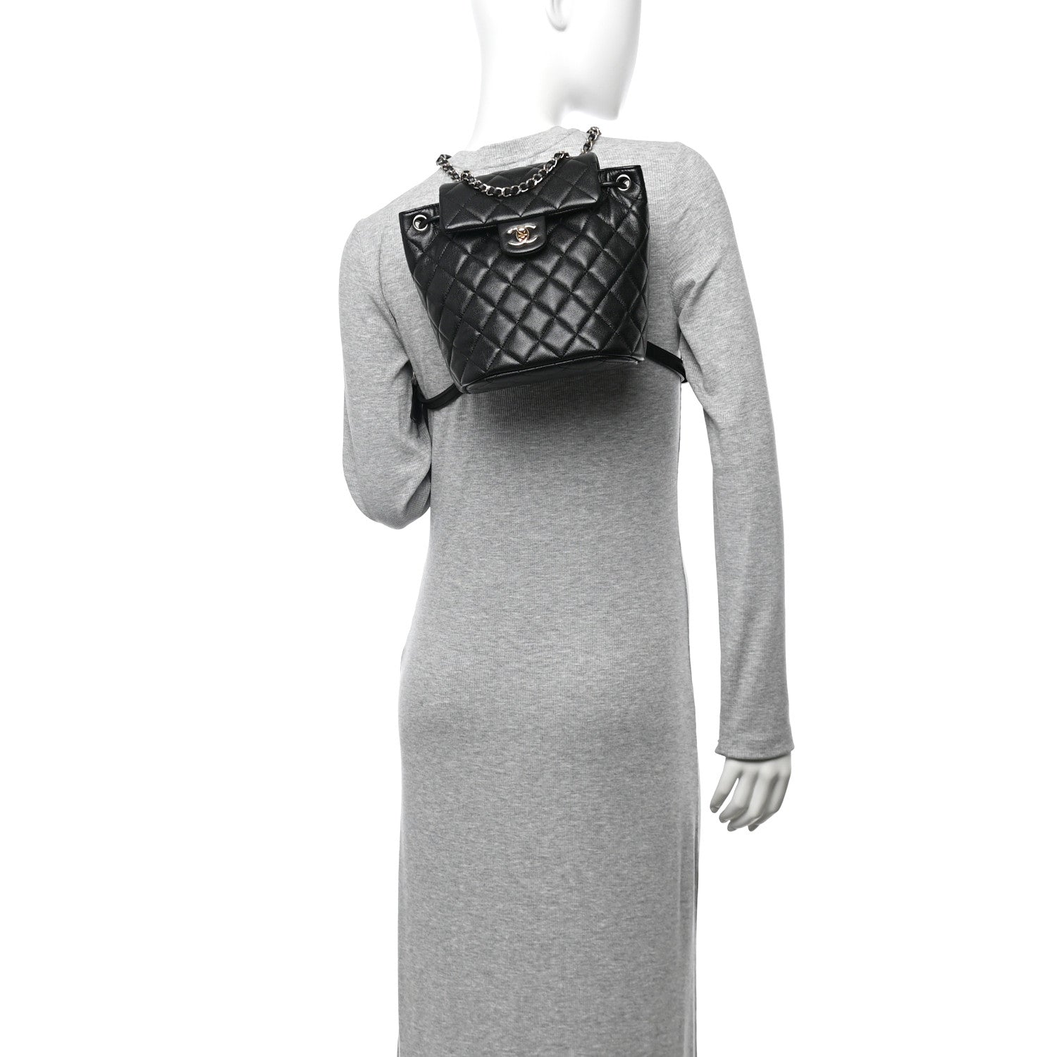 Chanel Caviar Quilted Mini Urban Spirit Backpack Black 2 of 11