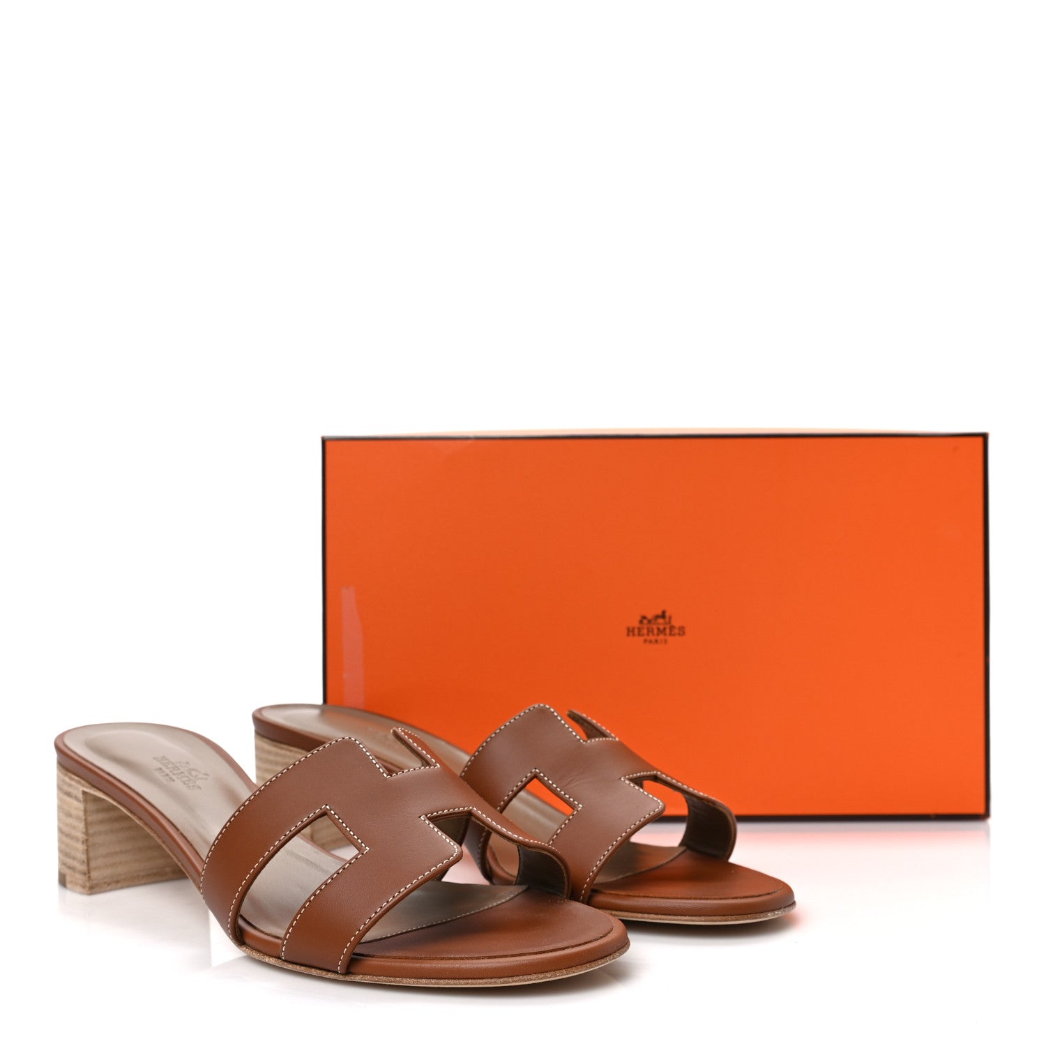 Hermes Calfskin Oasis Sandals 36 Gold 8 of 8