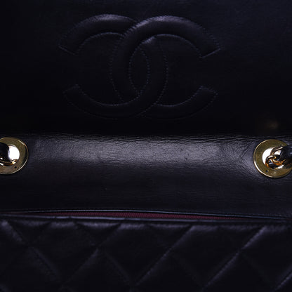 Chanel Lambskin Quilted XL Jumbo Single Flap Black 9 of 13