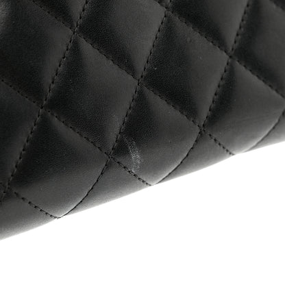 Chanel Calfskin Quilted Cambon Large Gusset Zip Around Wallet Black 10 of 12