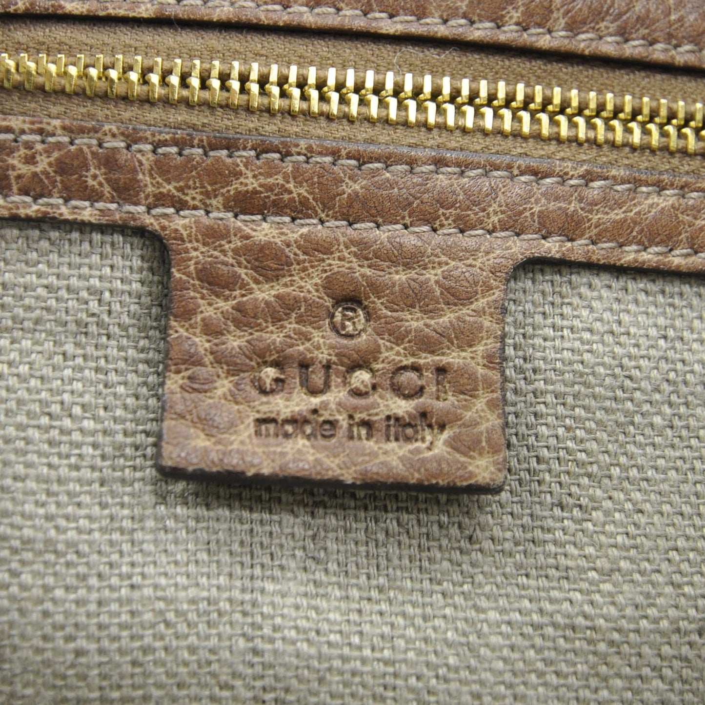 Guccissima Large New Jackie Hobo Natural Brown
