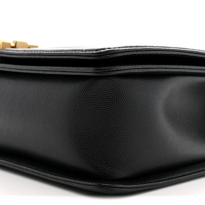 Chanel Caviar Quilted Medium Boy Flap Black 10 of 12