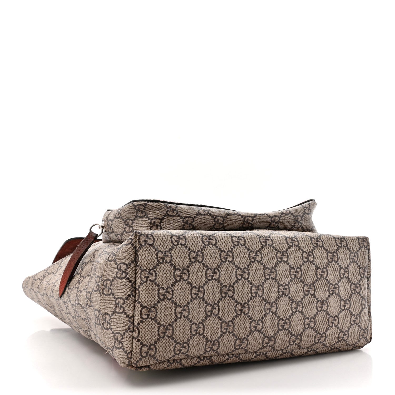 Gucci GG Supreme Monogram Blooms Medium Single Buckle Backpack Beige Multicolor Dry Rose 4 of 13