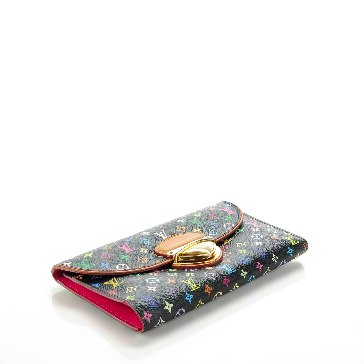 Louis Vuitton Monogram Multicolor Eugenie Wallet Black Grenade 4 of 8