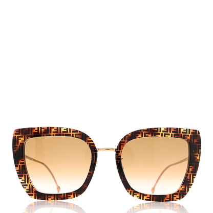 Fendi Acetate Metal F is Fendi FF Square Cat Eye Sunglasses FF 0424/F/S Havana 2 of 8