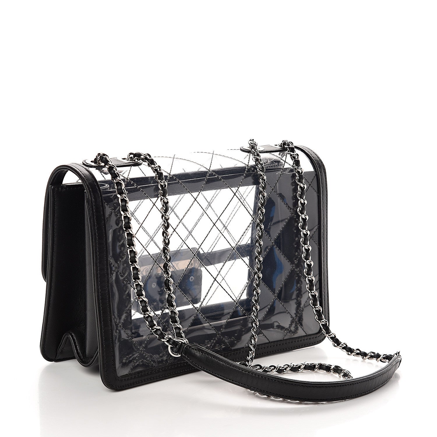 Chanel PVC Lambskin Quilted Beauty Lock Flap Black 2 of 8