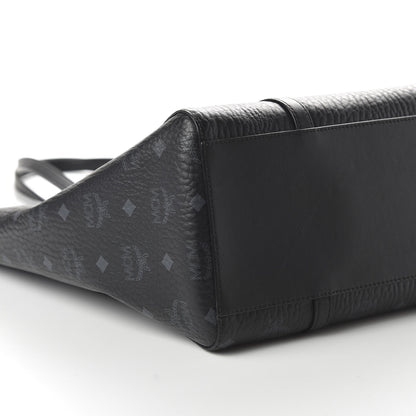 MCM Visetos Toni Shopper Tote Black 6 of 10