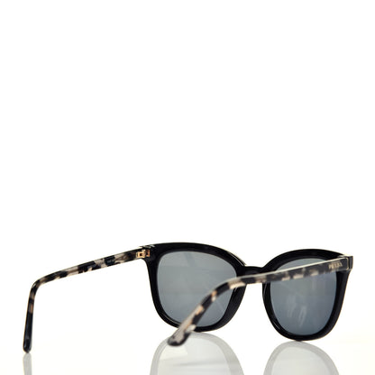 Prada Acetate Polarized Pillow Cat Eye Sunglasses SPR 03X Black Tortoise 4 of 7