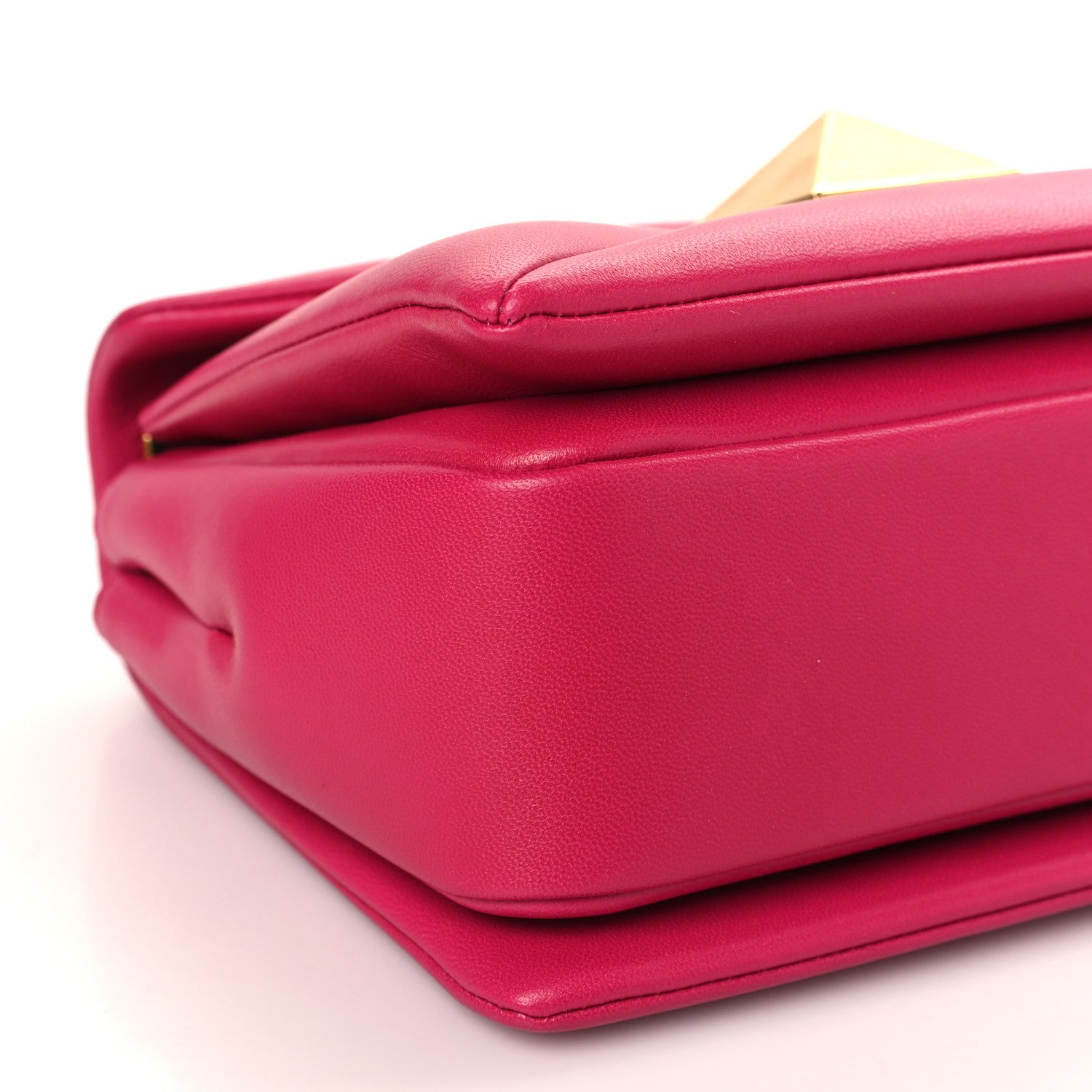 Valentino Garavani Nappa One Stud Chain Clutch Blossom 7 of 8