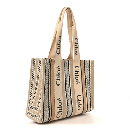 Chloe Knit Medium Woody Ribbon Tote Multicolor 3 of 10