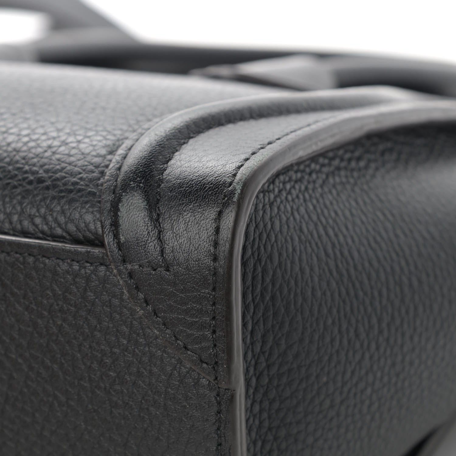 Celine Drummed Calfskin Nano Luggage Black 10 of 22