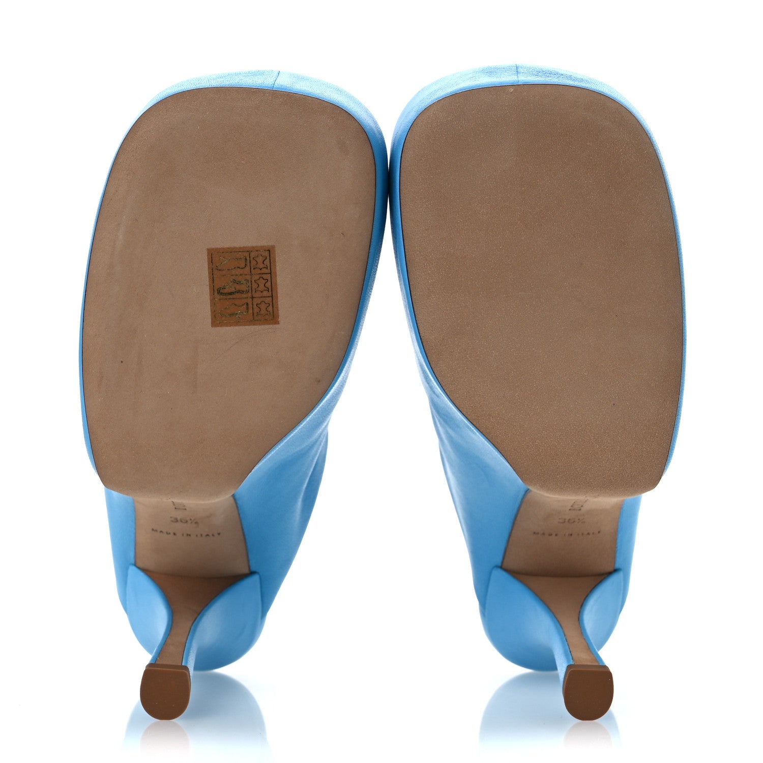 Bottega Veneta Stretch Nappa The Bold Mules 36.5 Sky Blue 7 of 12