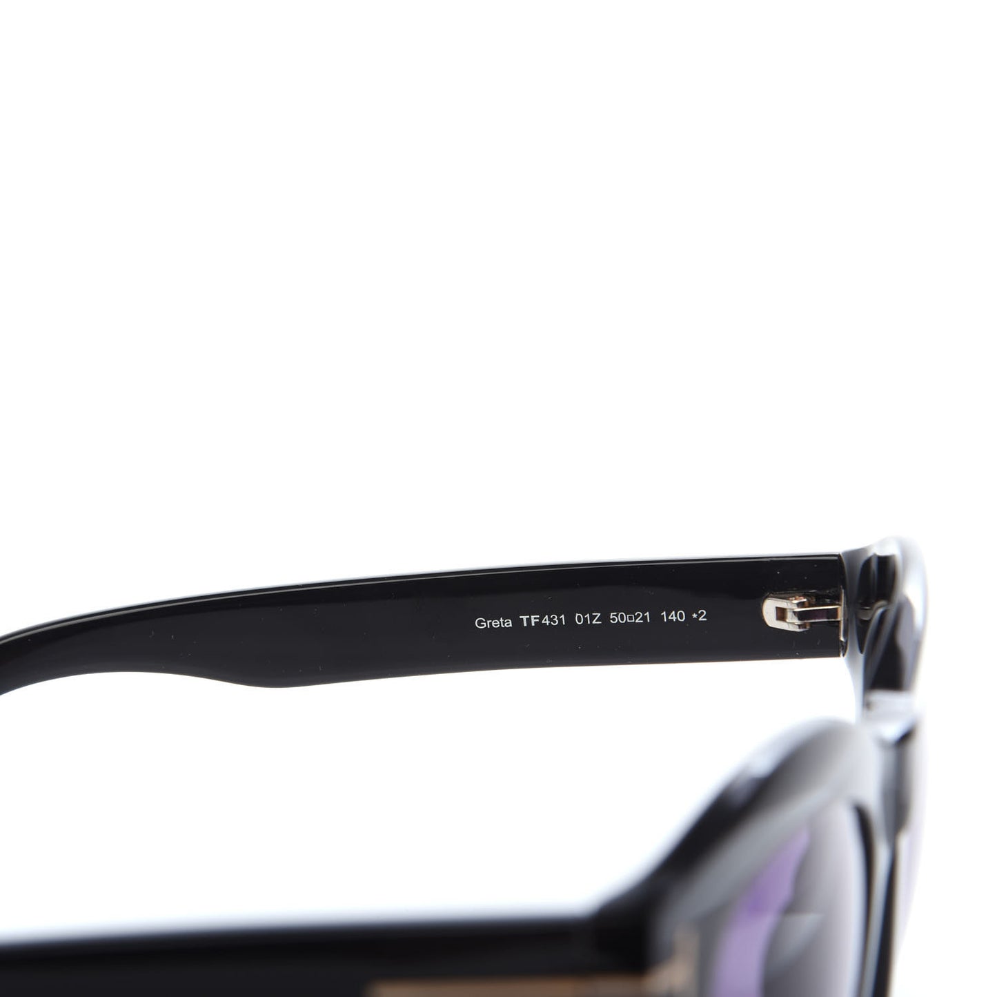 Acetate Greta Sunglasses TF431 Black