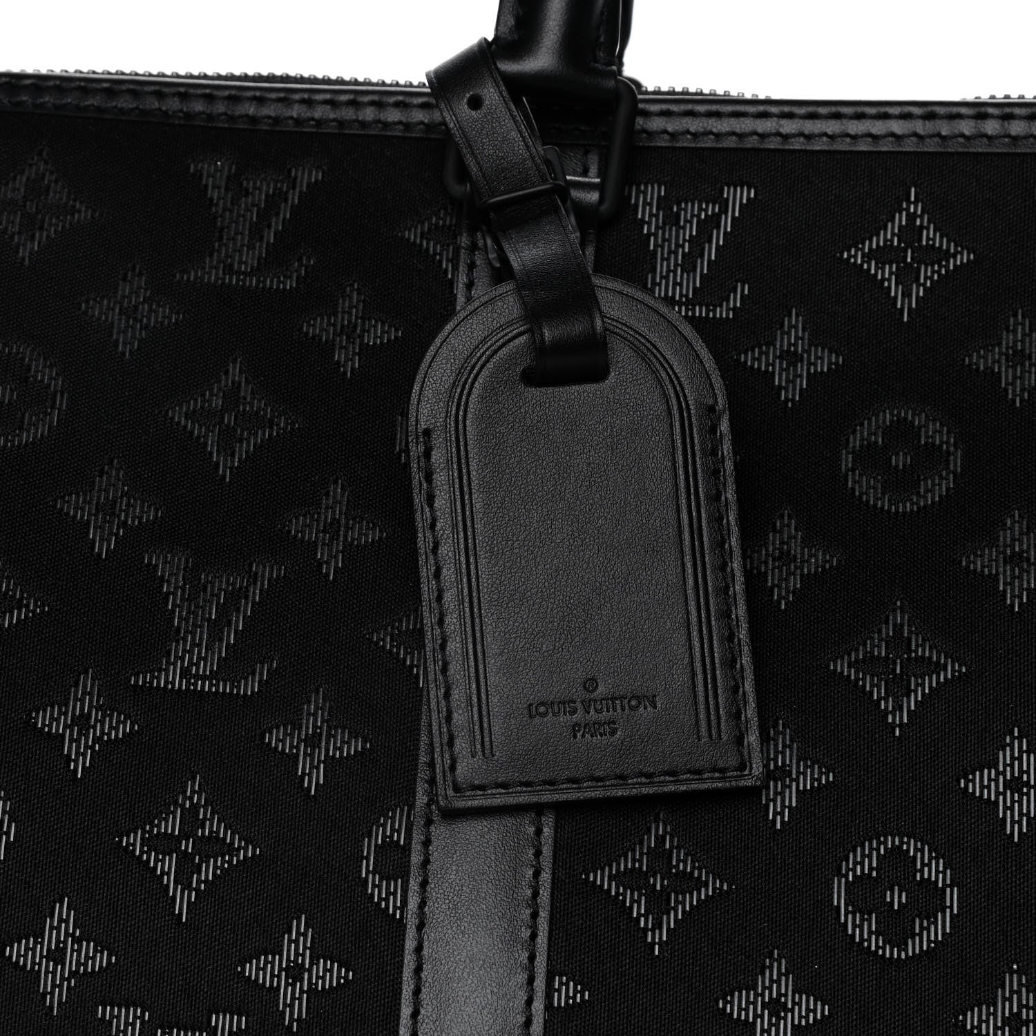 Louis Vuitton Jacquard Monogram Light Up Keepall Bandouliere 50 Black 18 of 28