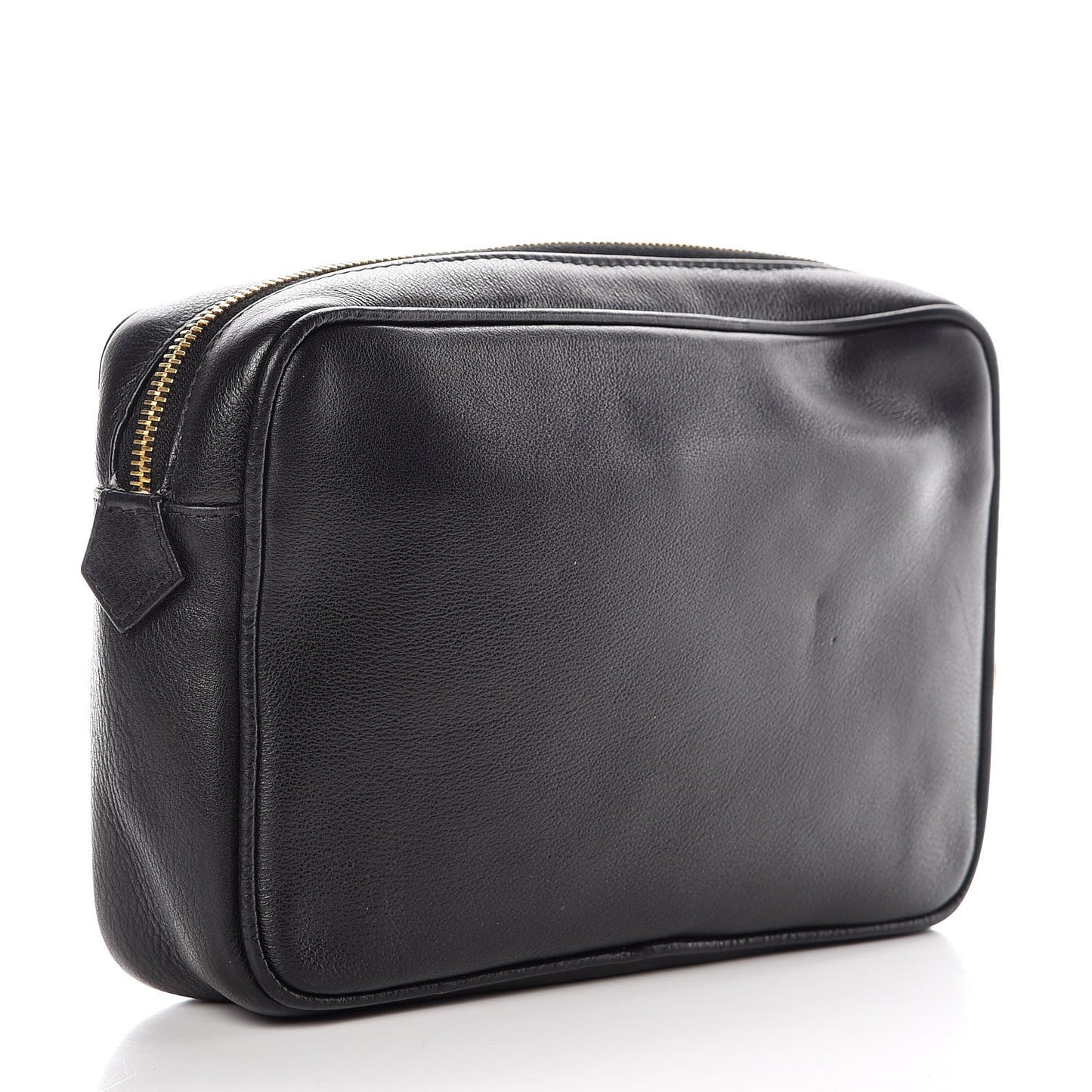 Calfskin Palazzo Large Cosmetic Bag Black