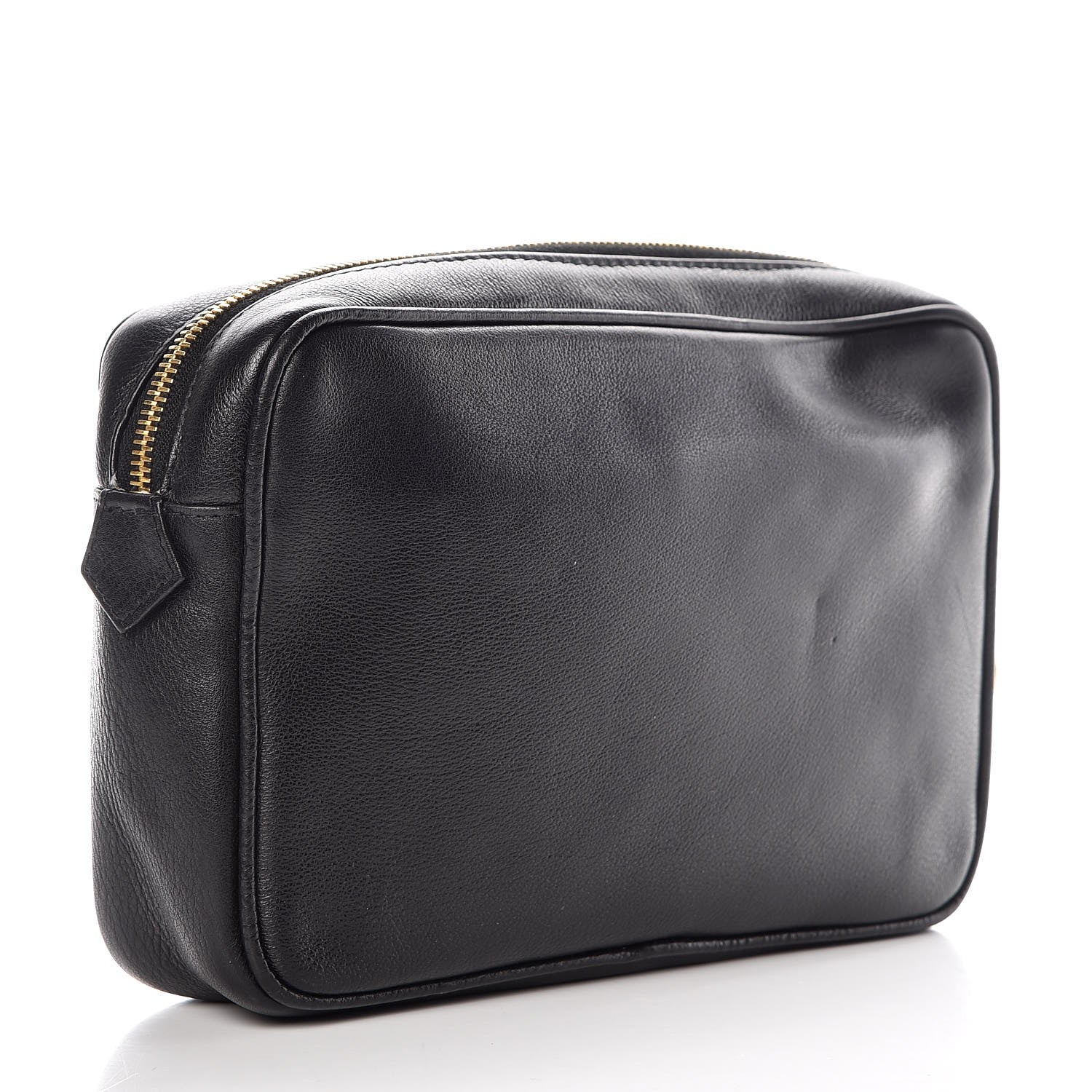 Versace Calfskin Palazzo Large Cosmetic Bag Black 3 of 7