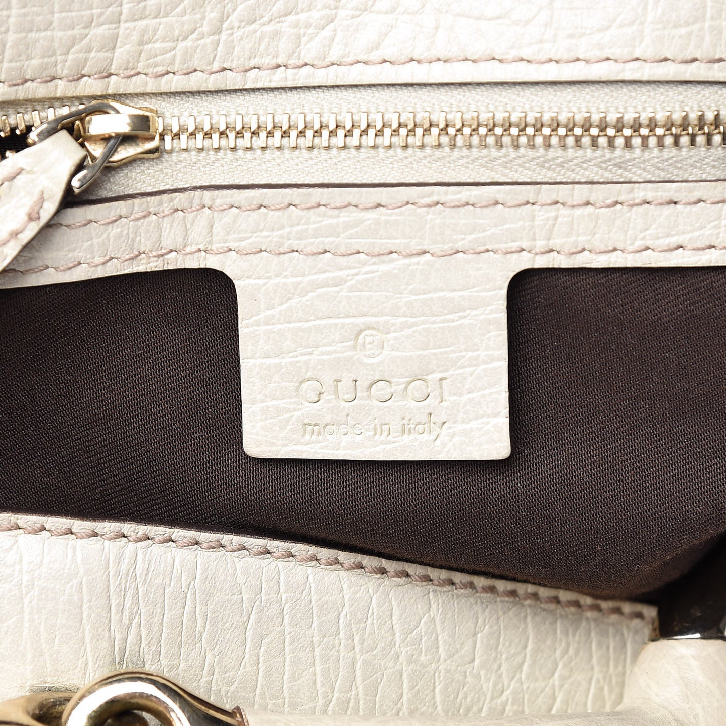 Monogram Large Horsebit Chain Hobo Off White