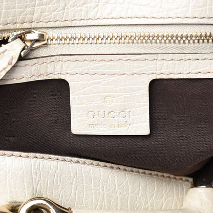 Gucci Monogram Large Horsebit Chain Hobo Off White 6 of 9