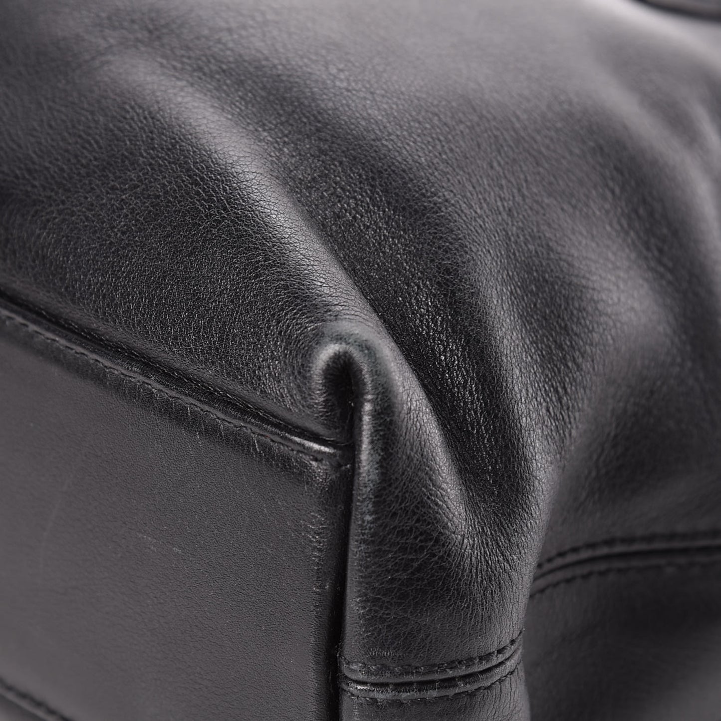 Calfskin Large Flap Tote Black