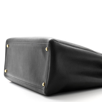 Chanel Calfskin Cerf Executive Shopper Tote Black 21 of 21