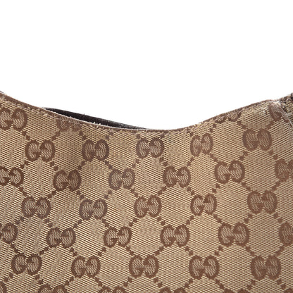 Gucci Monogram Hasler Hobo Dark Brown 11 of 24