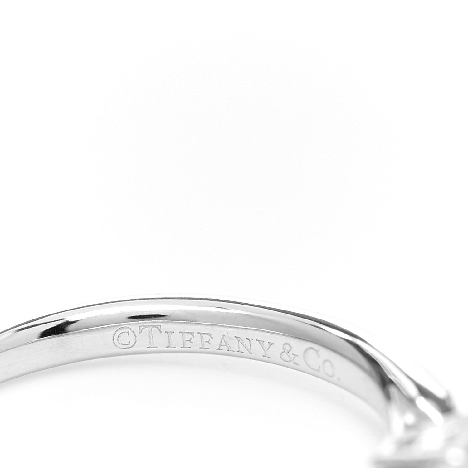 Tiffany Platinum Diamond .21ct Round Brilliant Harmony Engagement Ring 46 3.75 4 of 6