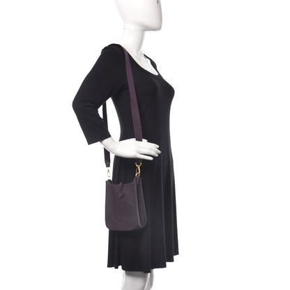 Hermes Taurillon Clemence Evelyne TPM Raisin 2 of 10