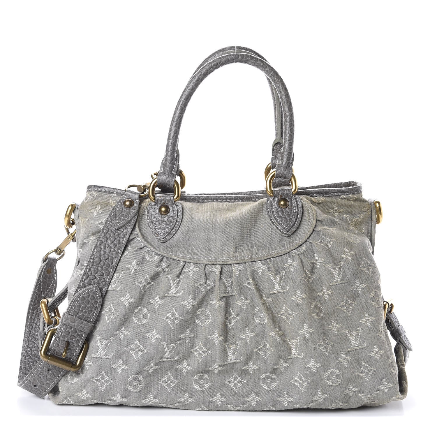 Louis Vuitton Denim Neo Cabby MM Grey 1 of 9