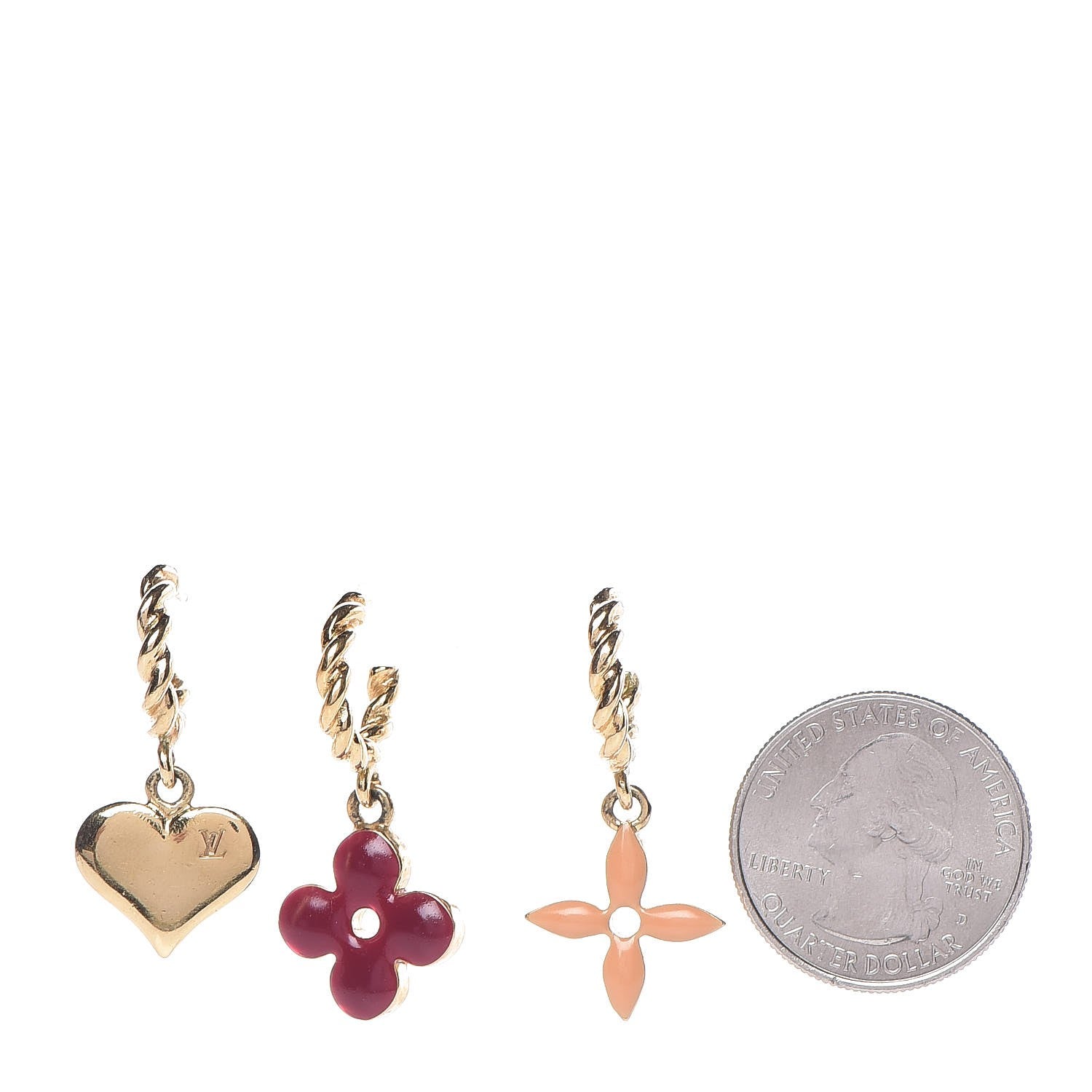 Louis Vuitton Sweet Monogram Earrings Set of 3 Rose 2 of 3