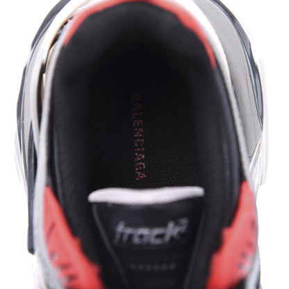 Balenciaga Rubber Mesh Bi-Color Womens Track.2 Open Sneakers 36 Black Grey Red 7 of 9