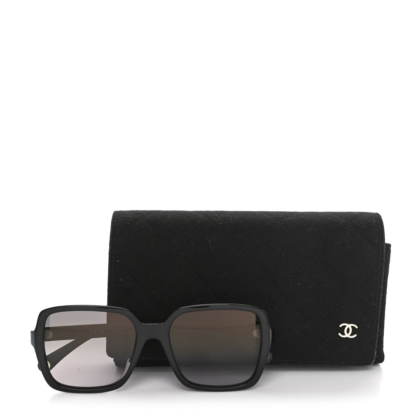 Acetate Square Sunglasses 5505-A Black