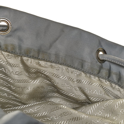 Prada Nylon Vela Double Buckle Backpack Grey 13 of 14