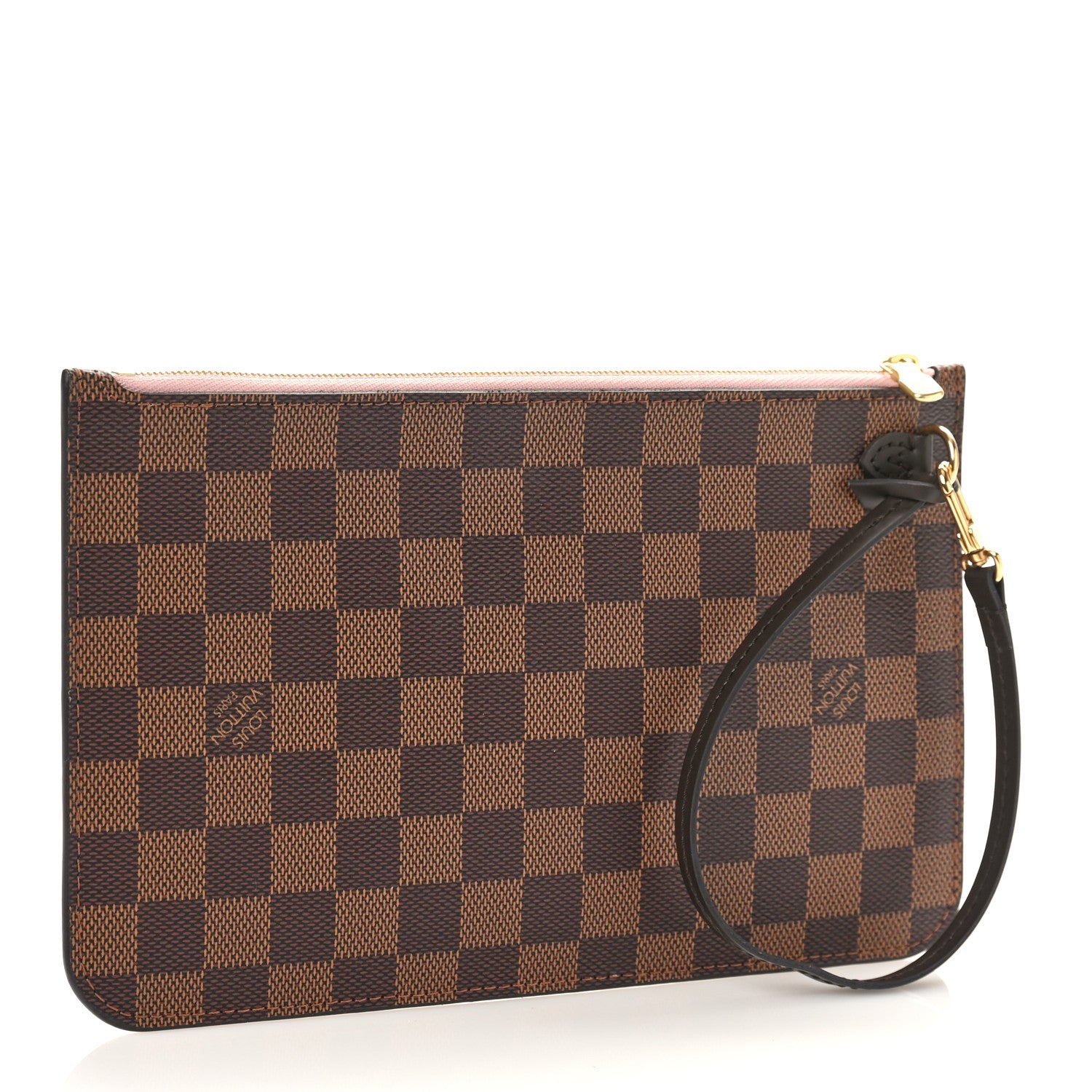Louis Vuitton Damier Ebene Neverfull MM GM Pochette Rose Ballerine 3 of 8