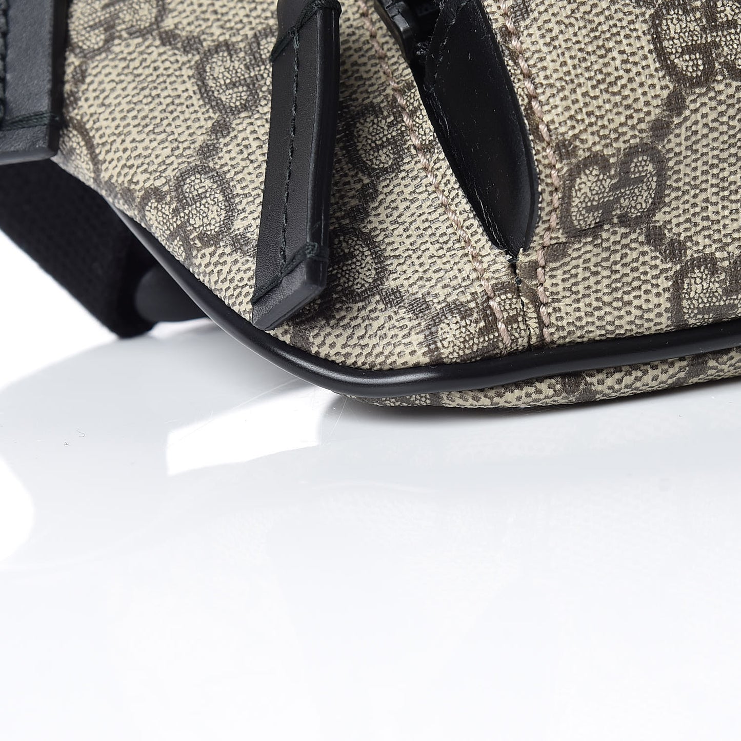 GG Supreme Monogram Belt Bag Black