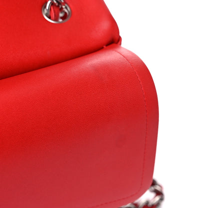 Chanel Lambskin Quilted Jumbo Double Flap Red 21 of 35