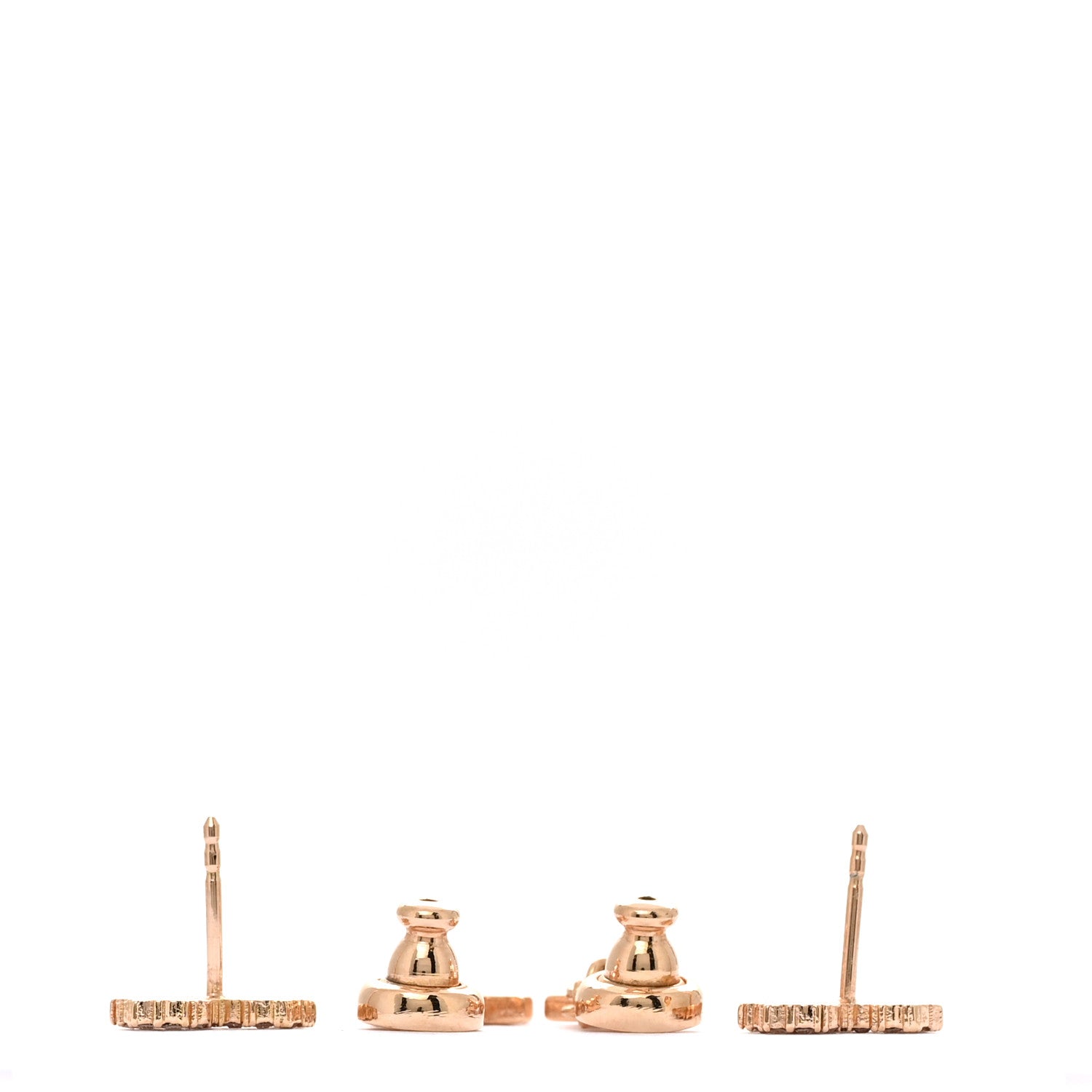 Christian Dior Crystal Diorable Lion Logo Earrings Gold 3 of 5