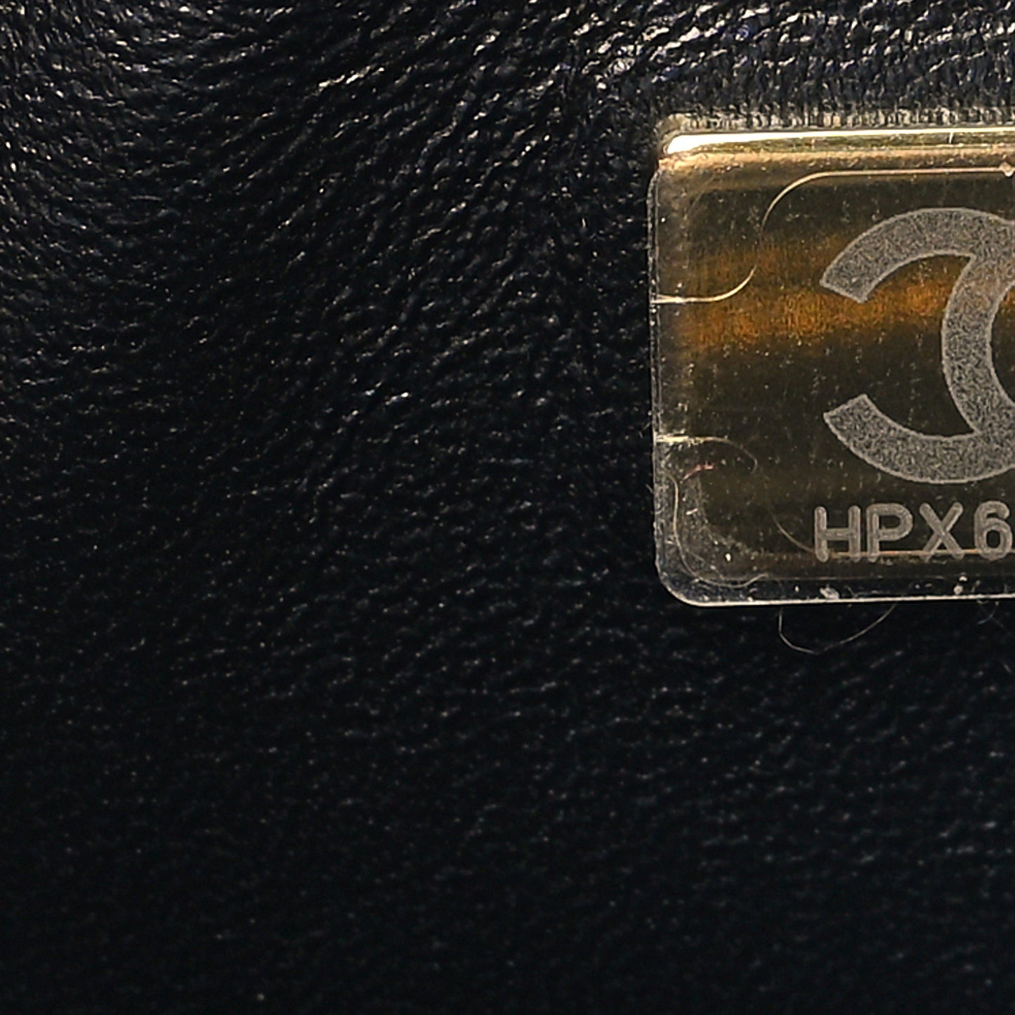 Sequin Logo CC Small Single Flap Black Multicolor