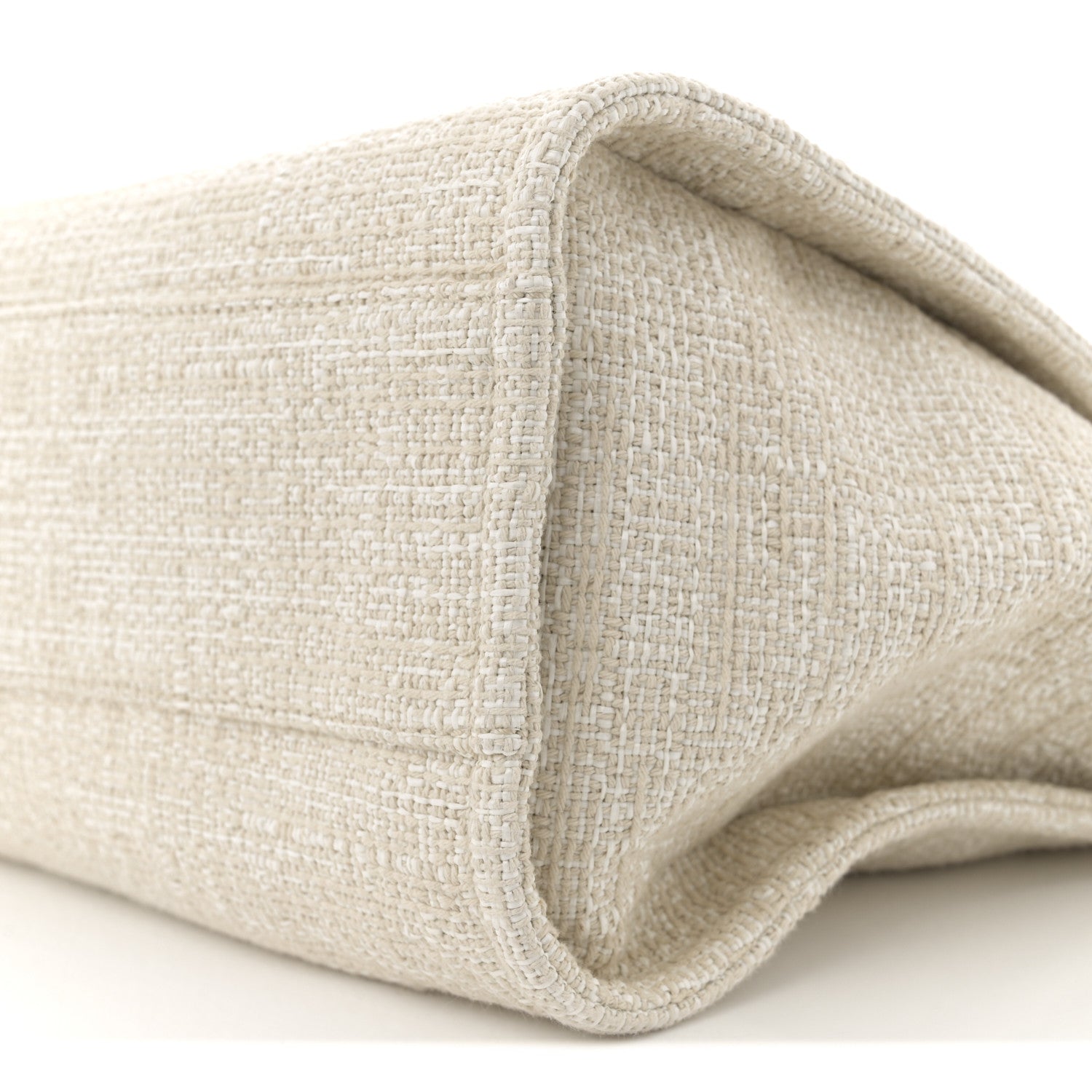 Chanel Lurex Boucle Small Deauville Tote Ivory 9 of 9