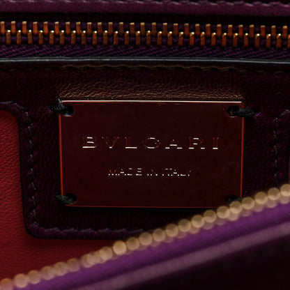 Bulgari Nappa Quilted Serpenti Forever Shoulder Bag Plum 7 of 10
