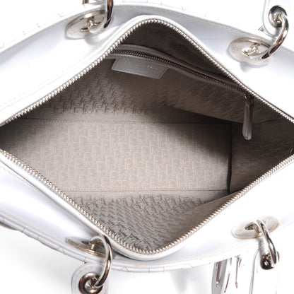 Christian Dior Lambskin Cannage Large Lady Dior White 5 of 9
