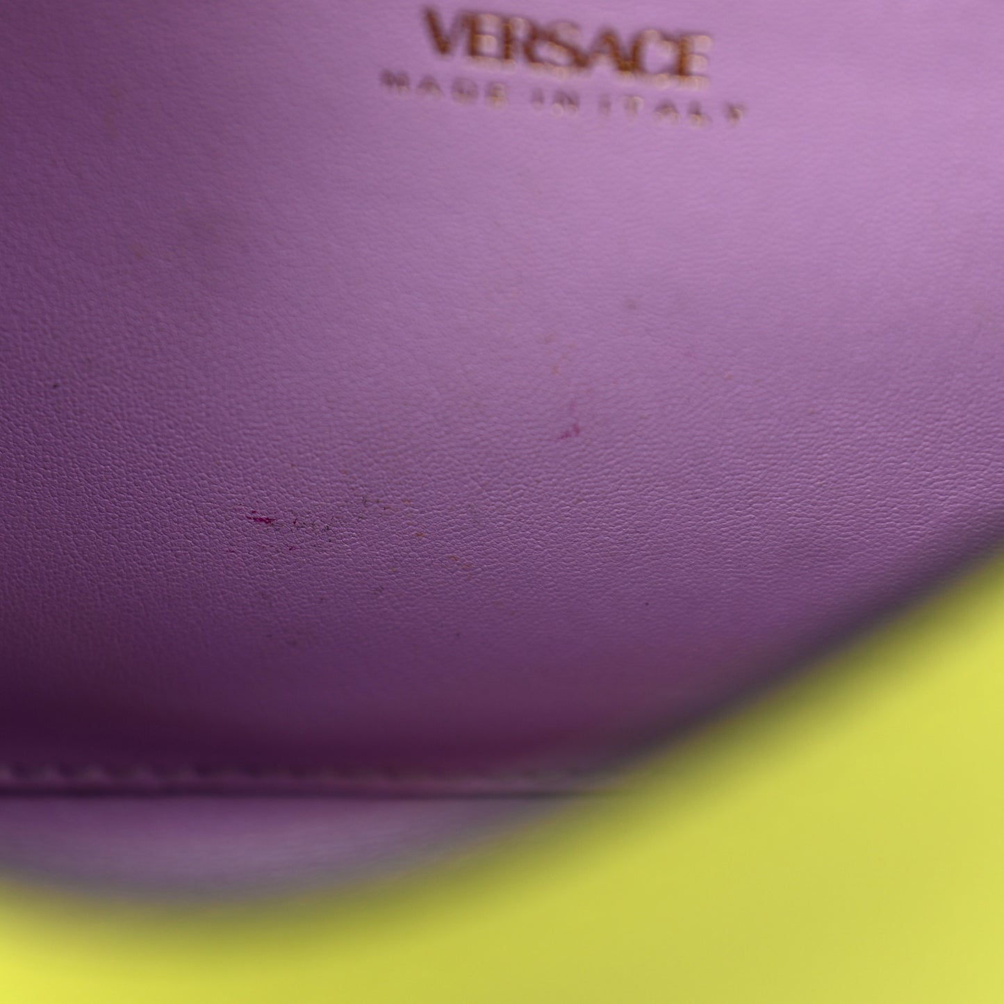 Calfskin Medusa Small Top Handle Handbag Lime