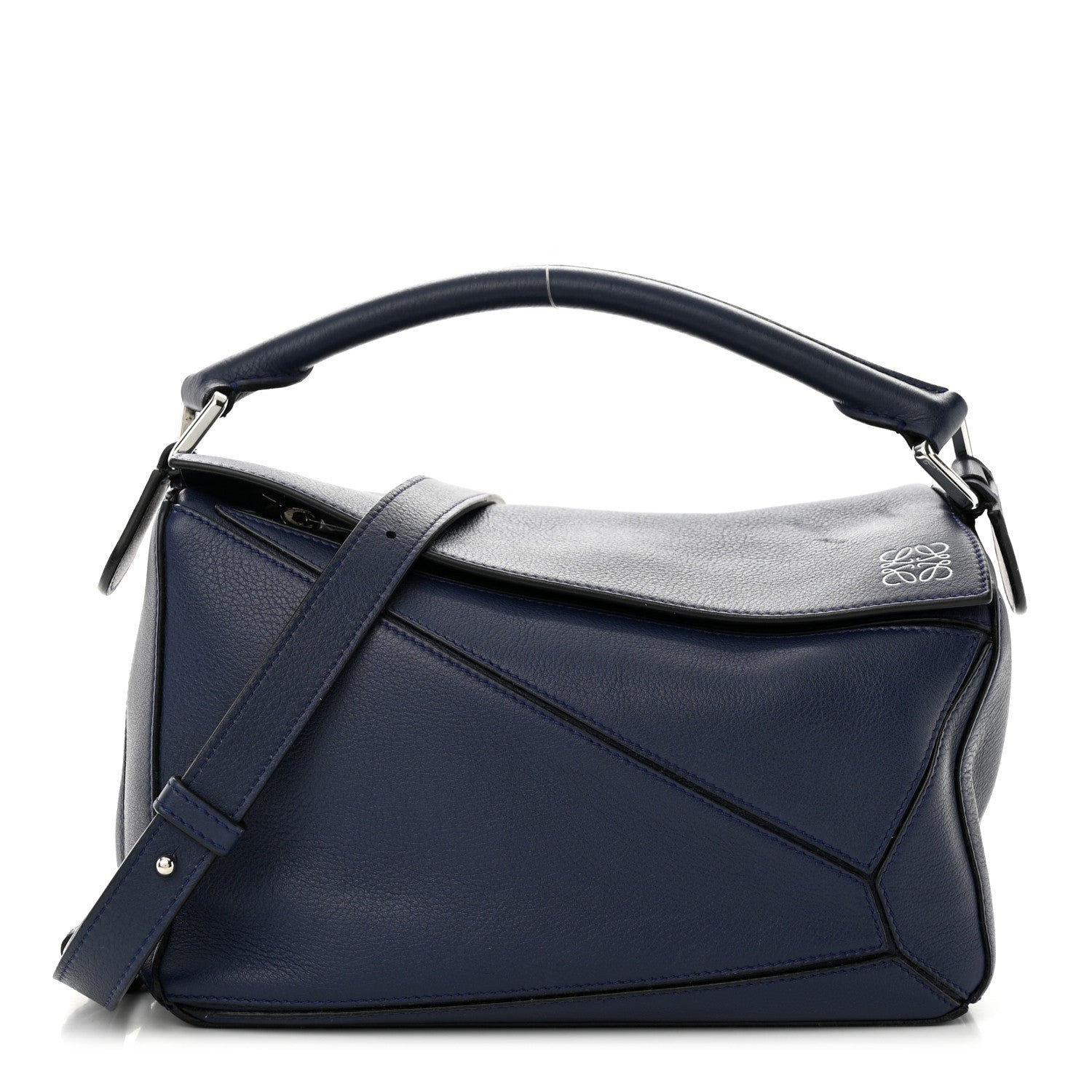 Loewe Calfskin Small Puzzle Bag Marine 1 of 9