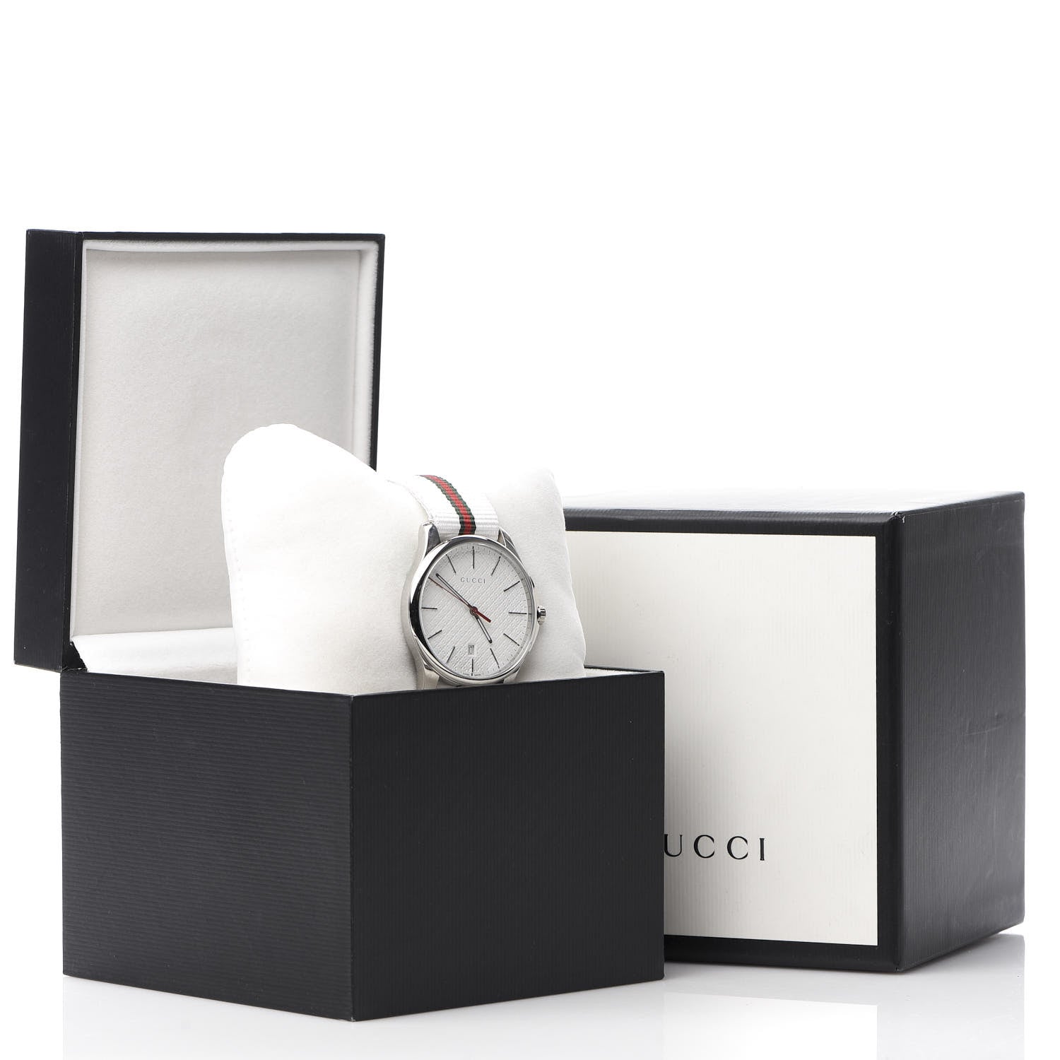 Gucci Stainless Steel Nylon 40mm G-Timeless Web Quartz Watch 6 of 6