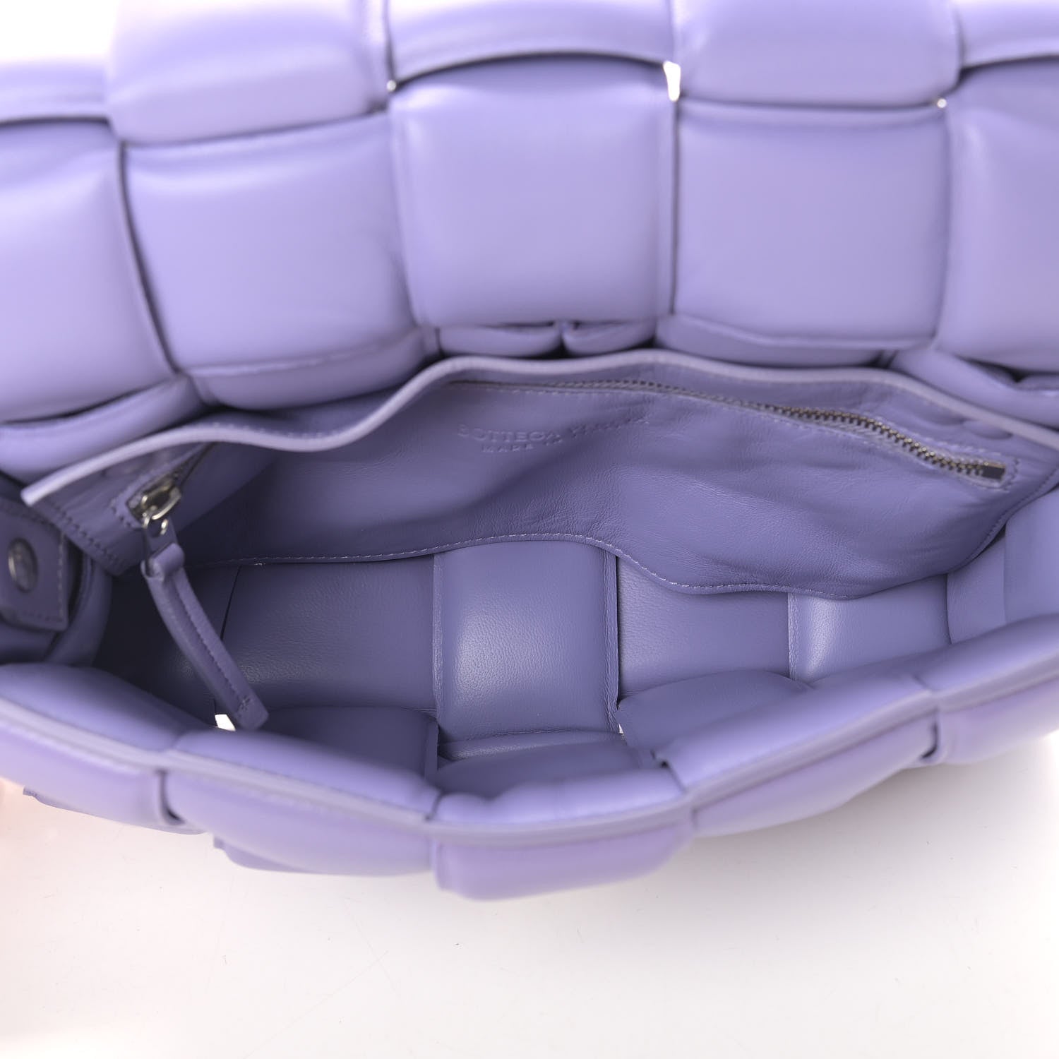 Bottega Veneta Nappa Maxi Intreccio Padded Cassette Crossbody Bag Lavender 5 of 9