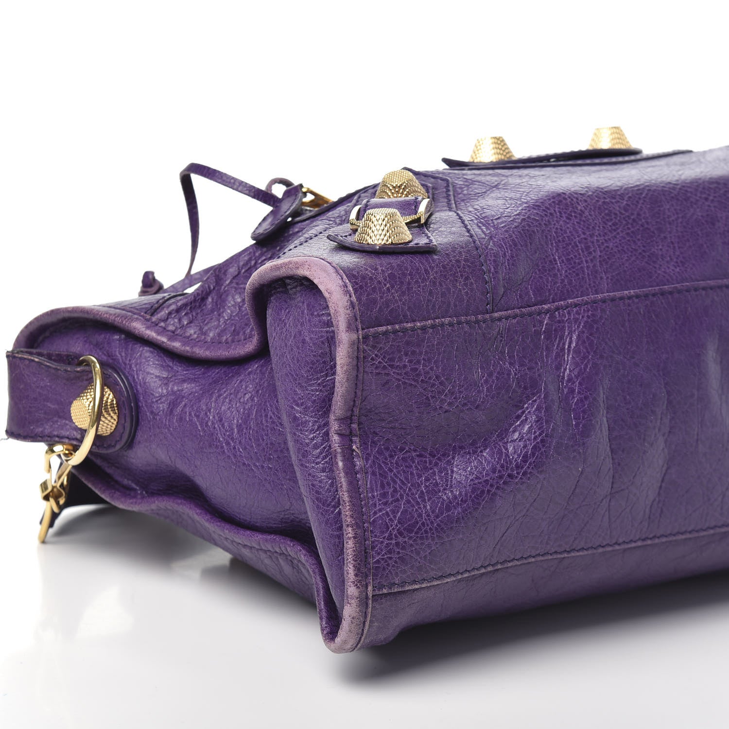 Balenciaga Agneau Giant 21 Gold Hardware City Dark Violet 7 of 16
