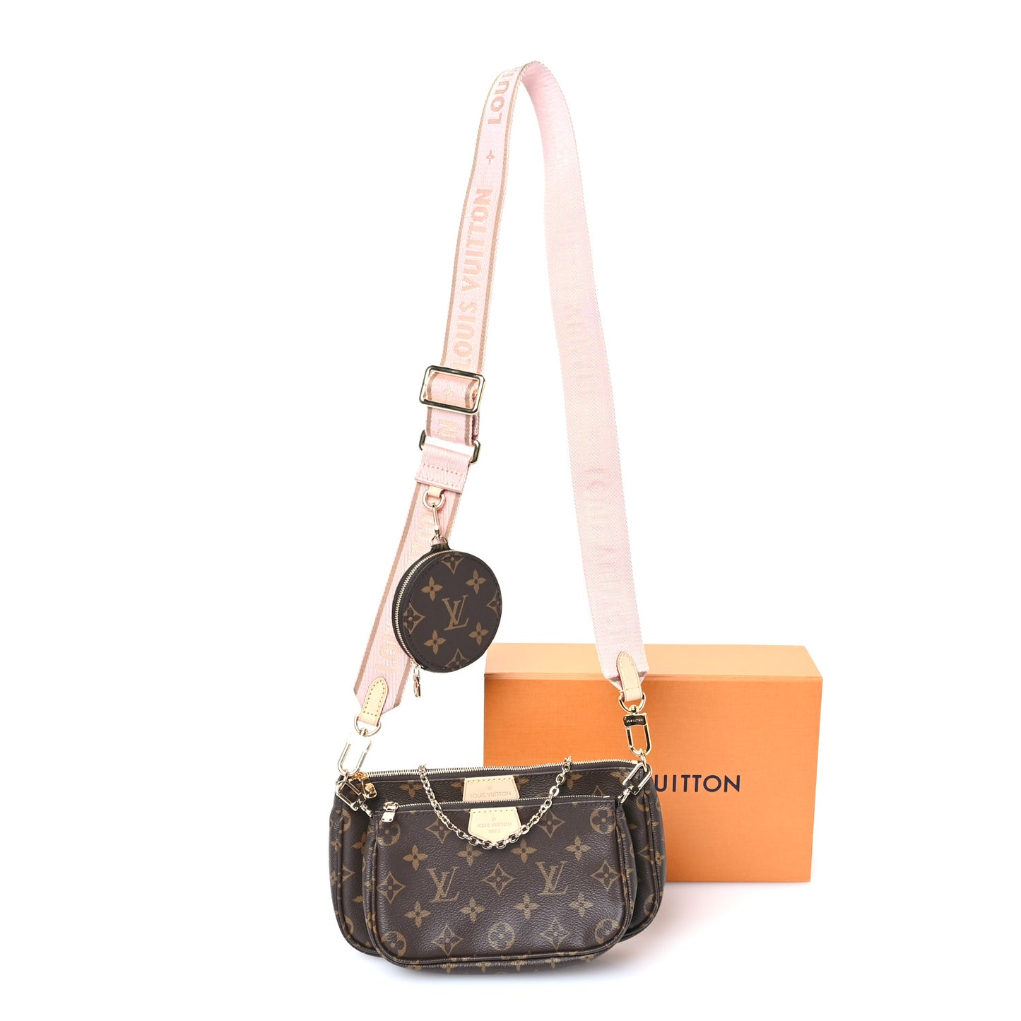 Monogram Multi Pochette Accessories Rose Clair