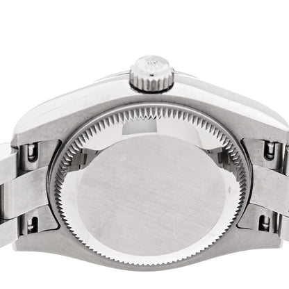 Rolex Stainless Steel 18K White Gold Diamond 26mm Oyster Perpetual Datejust Watch Silver 179174 4 of 5