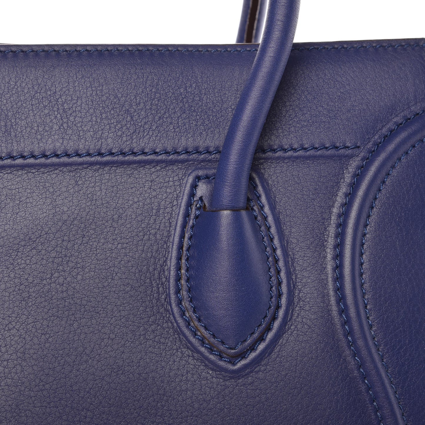 Supple Calfskin Medium Phantom Luggage Indigo