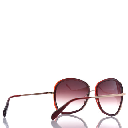 Oliver Peoples Emely Round Sunglasses Red Gold 4 of 7